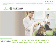 Tablet Screenshot of freshheadsliceremoval.com